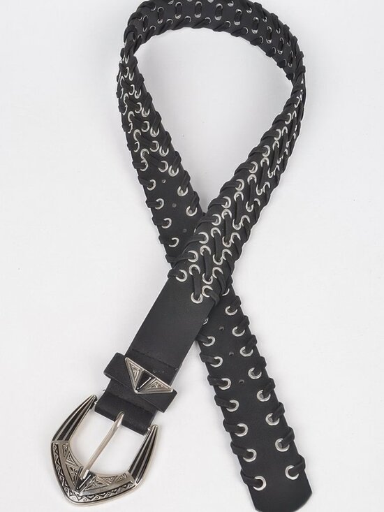 Multi Metal Eyelet Belt